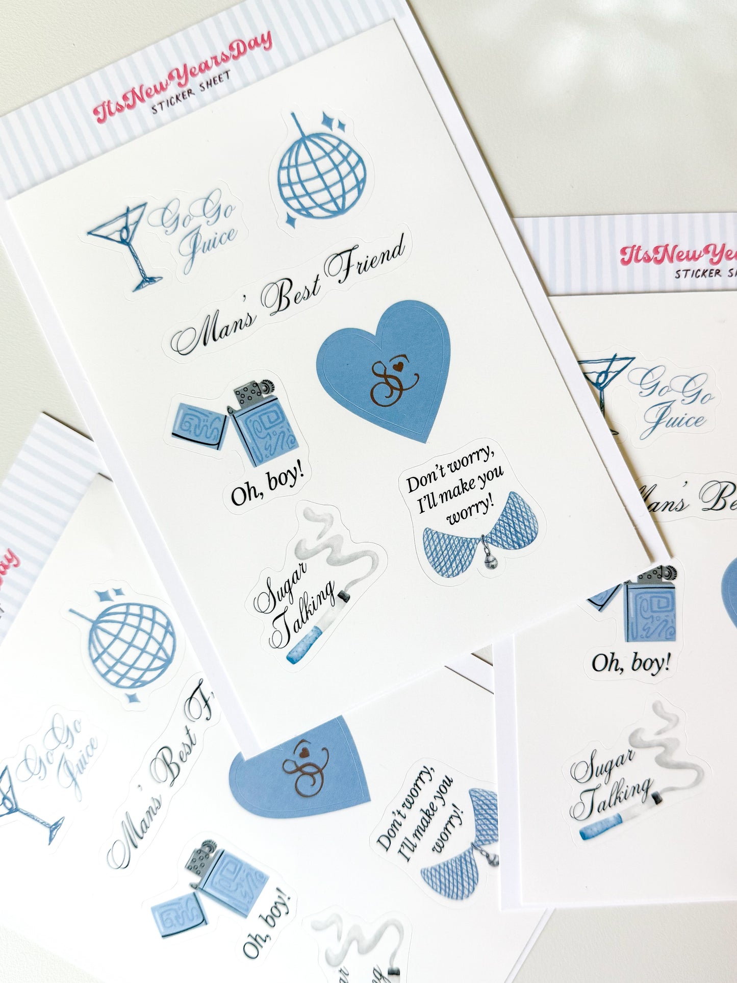 Sabrina Carpenter Man's Best Friend Set of 6 Sticker Sheet