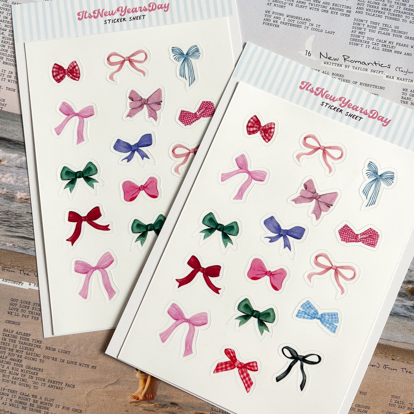 Ribbons Sticker Sheet