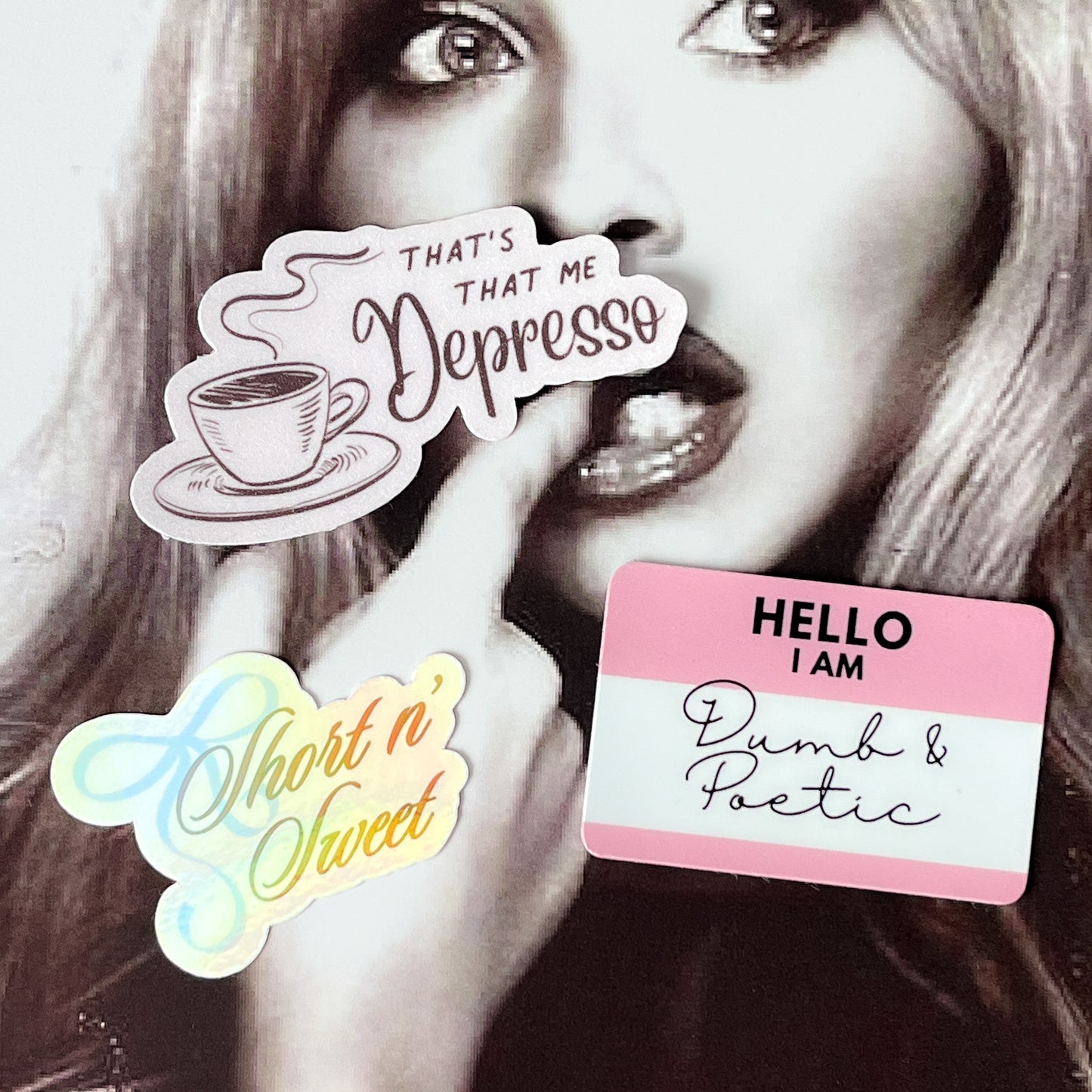 Dumb n Poetic Nametag Sticker