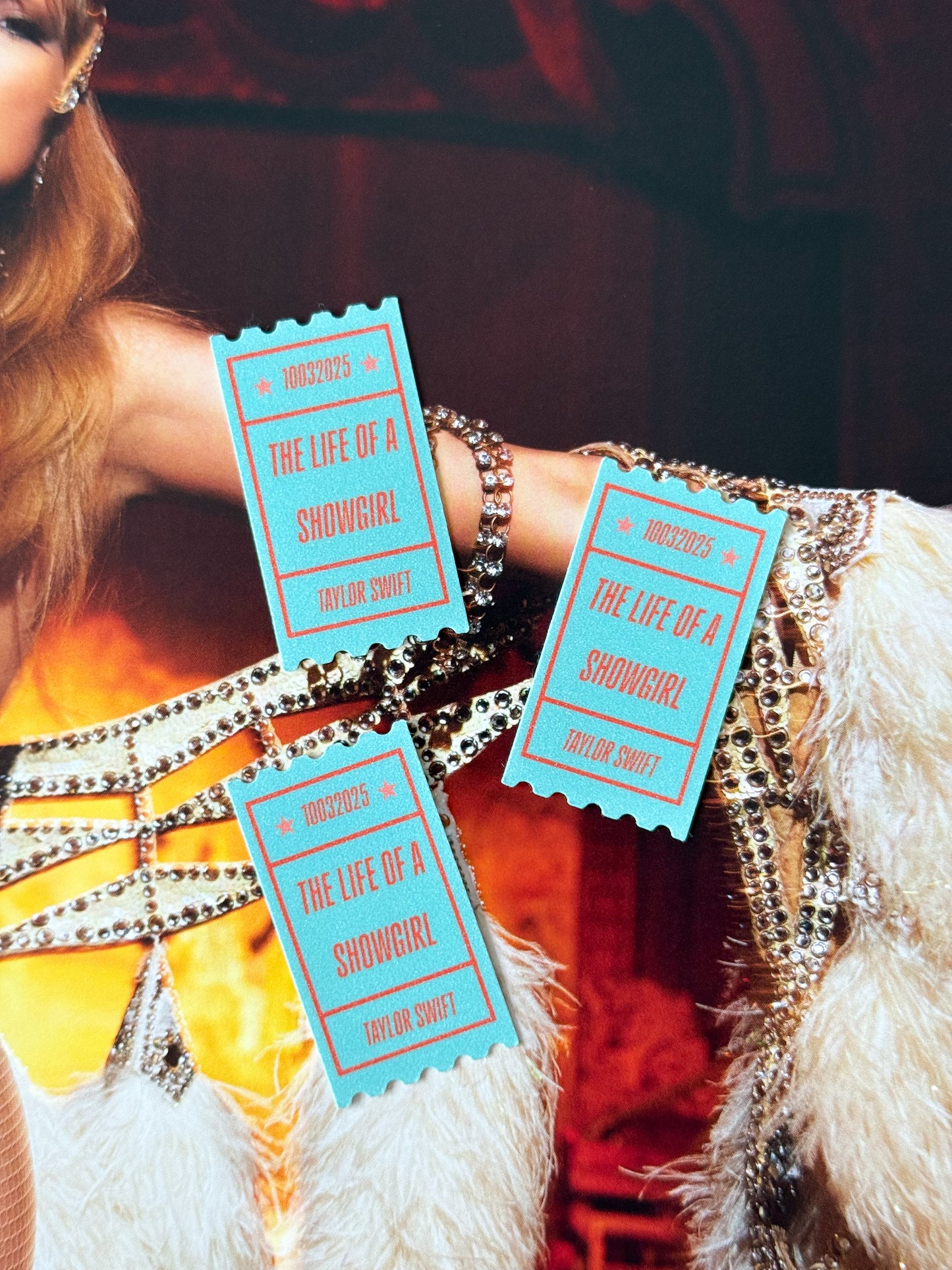 The Life of a Showgirl Spotify Experience Ticket Sticker