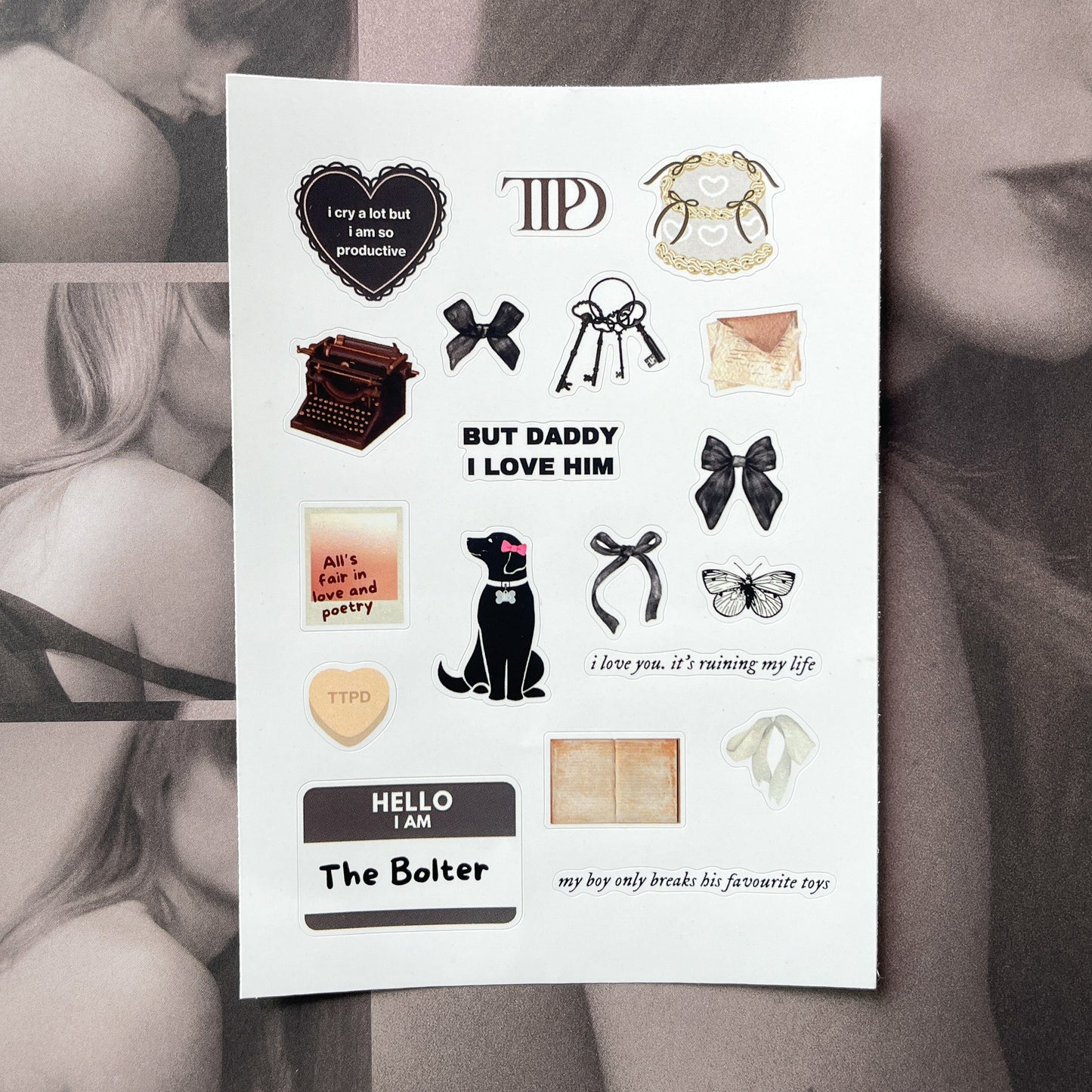 The Tortured Poets Department Sticker Sheet