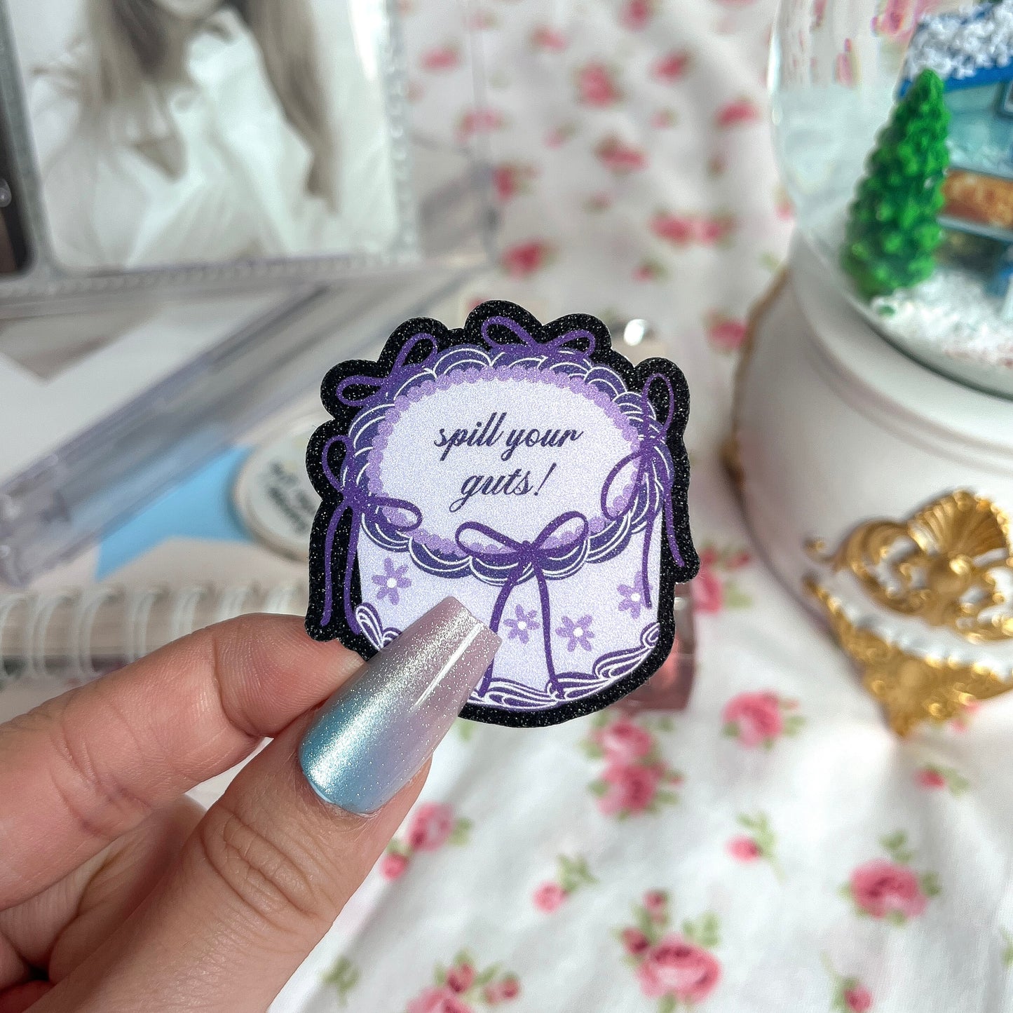 Autocollant pour gâteau « Spill Your Guts » (PRÉCOMMANDE)
