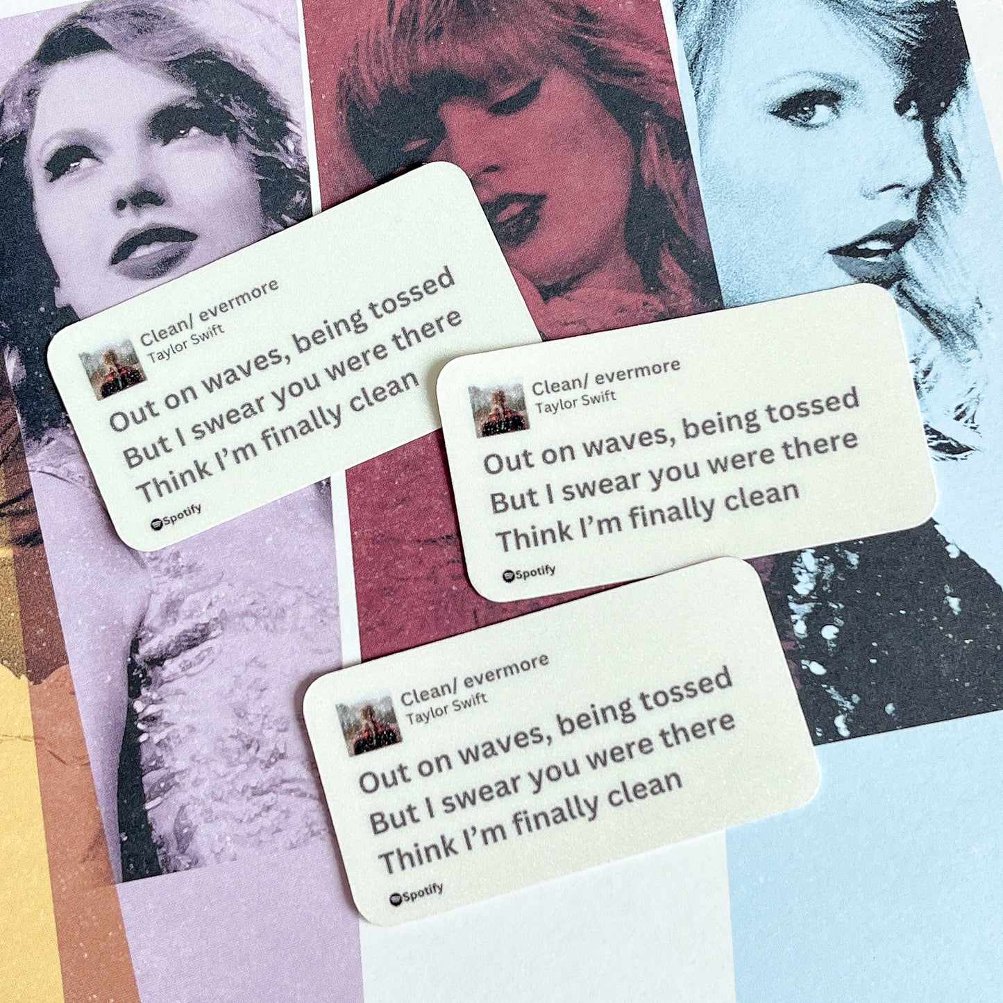 Clean/Evermore Spotify Lyrics Sticker