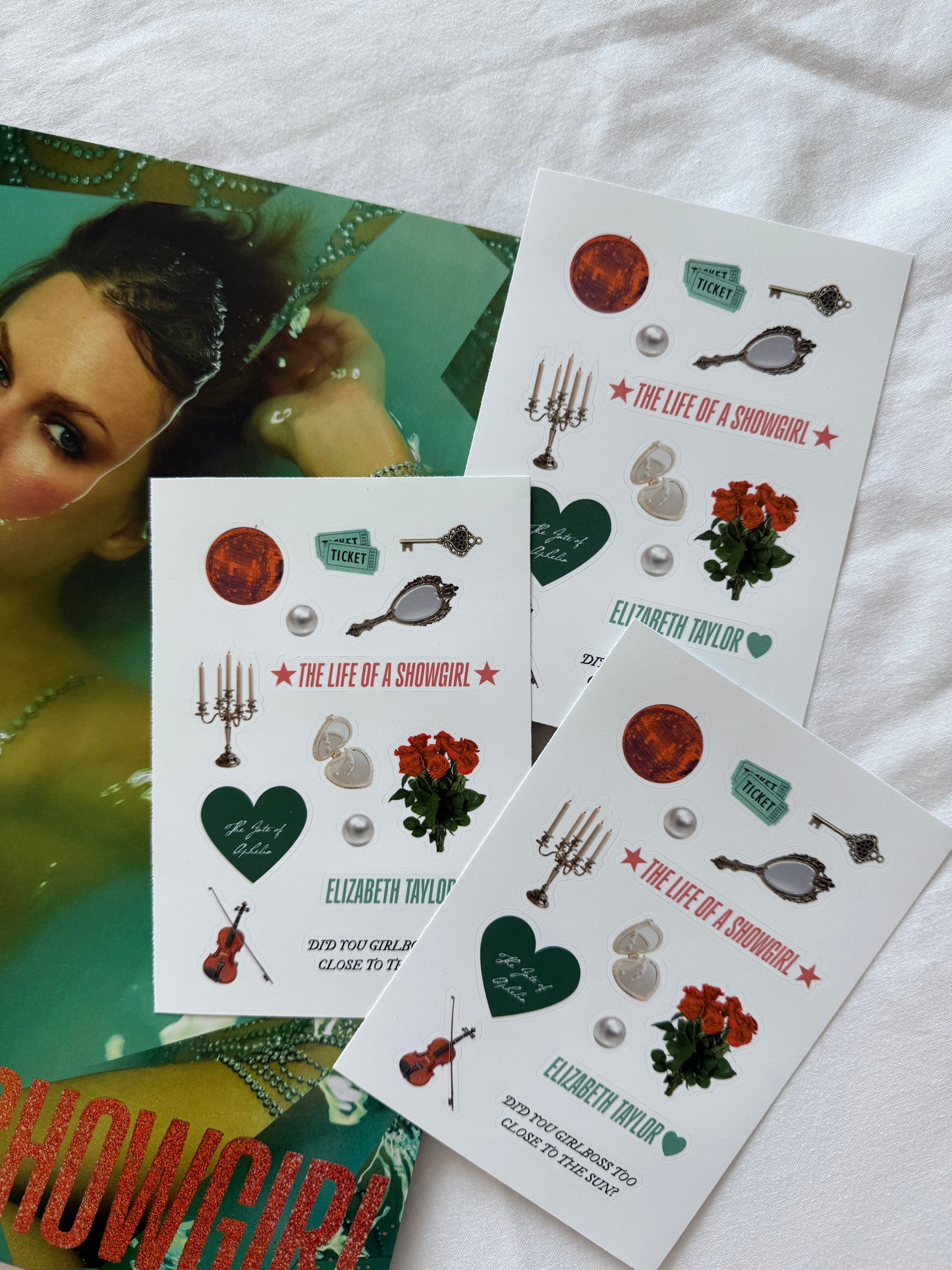 Life of a Showgirl Sticker Sheet