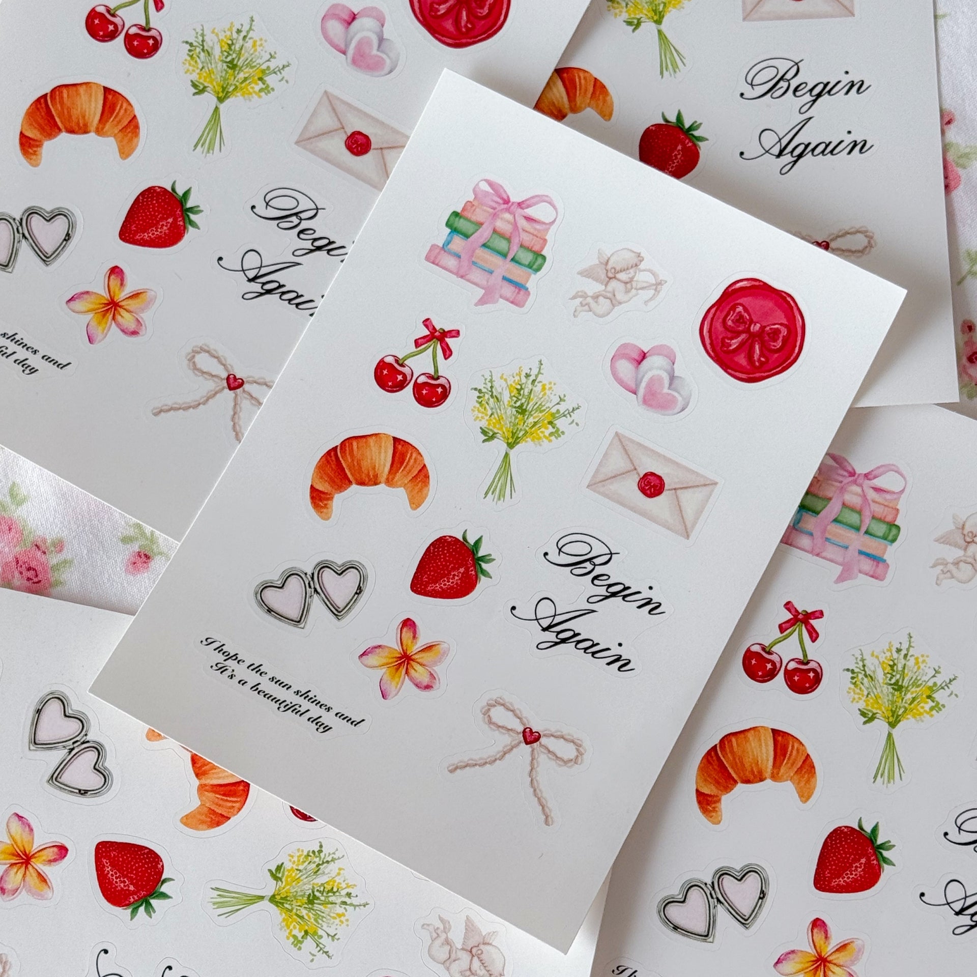 Begin Again Spring Sticker Sheet