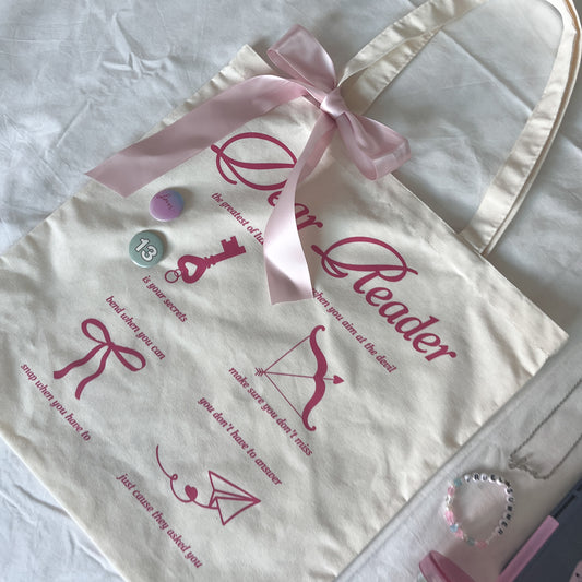 Dear Reader Tote Bag