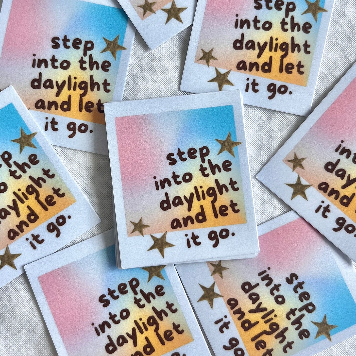 Step Into The Daylight Polaroid Sticker