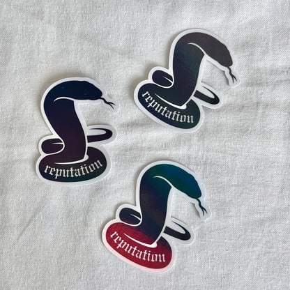 Pegatina de serpiente de reputación