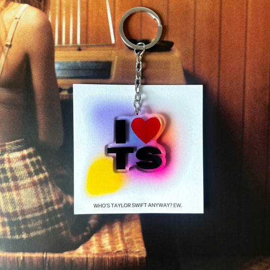 I Heart TS Keychain