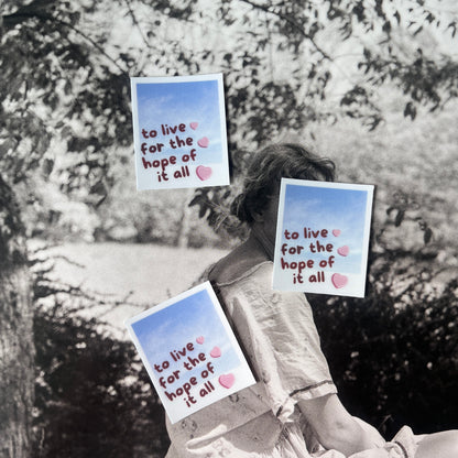 Pegatina Polaroid La esperanza de todo