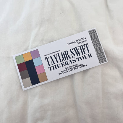 SG Eras Tour Souvenir Ticket