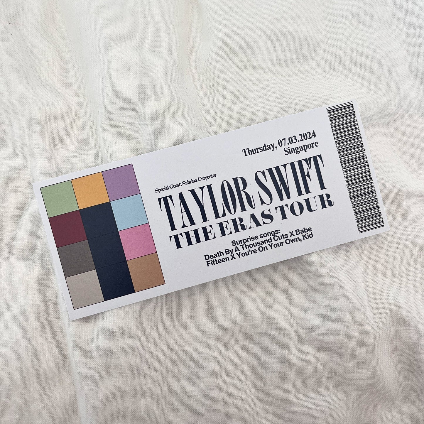 SG Eras Tour Souvenir Ticket