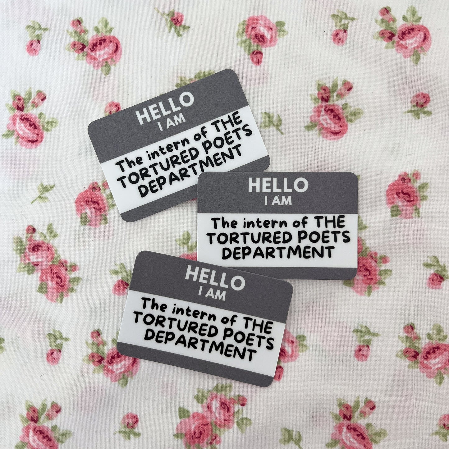 The Tortured Poets Department Nametag Sticker