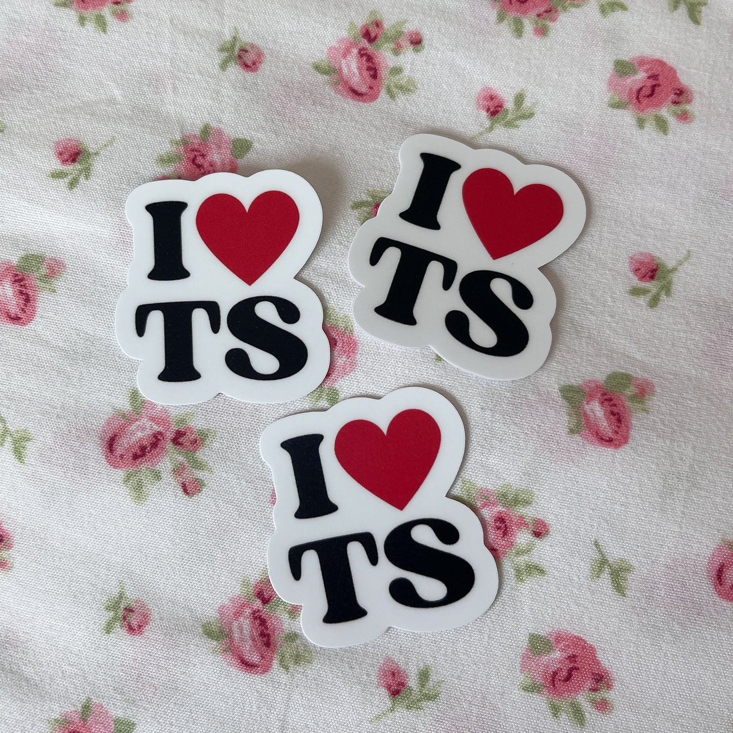 I Heart TS Sticker