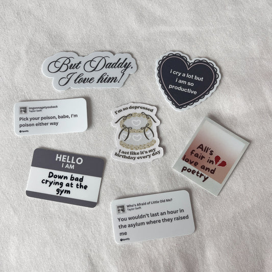 The Tortured Poets Department Sticker Pack