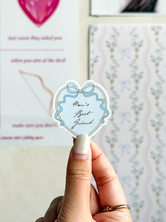 Man's Best Friend Sabrina Carpenter Vinyl Sticker