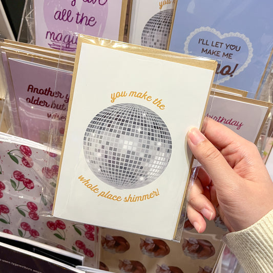 Mirrorball Greeting Card