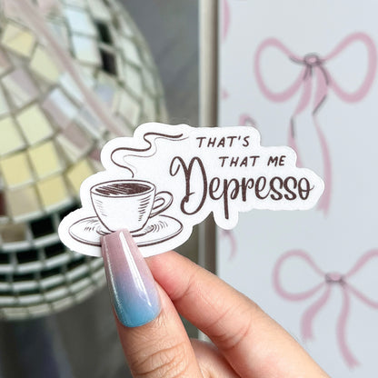 Depresso Vinyl Sticker