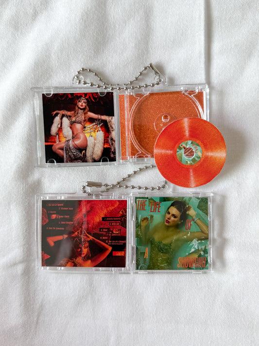 Life of a Showgirl: Sweat And Vanilla Perfume Mini Acrylic CD NFC Album Keychain