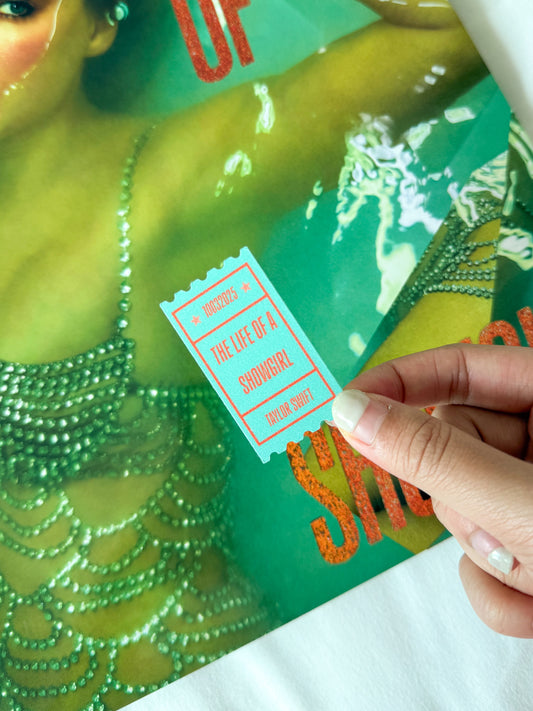 The Life of a Showgirl Spotify Experience Ticket Sticker