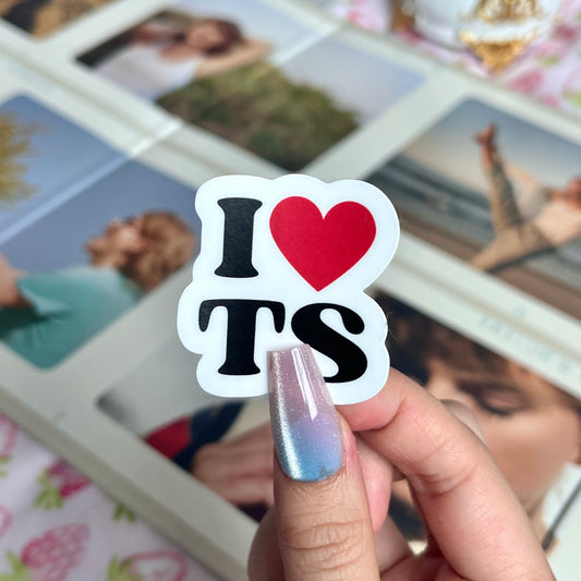 I Heart TS Sticker