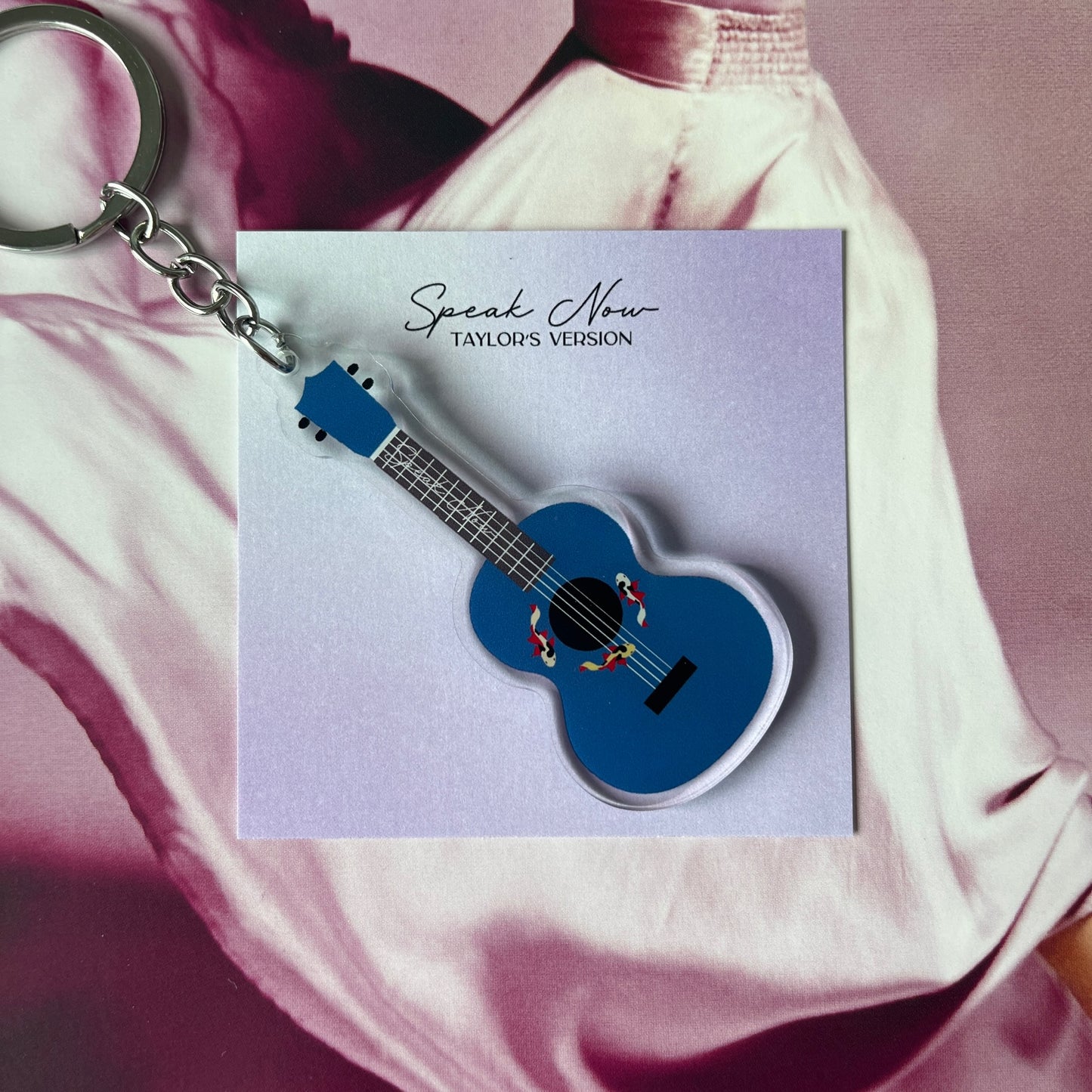 Speak Now Guitar Keychain