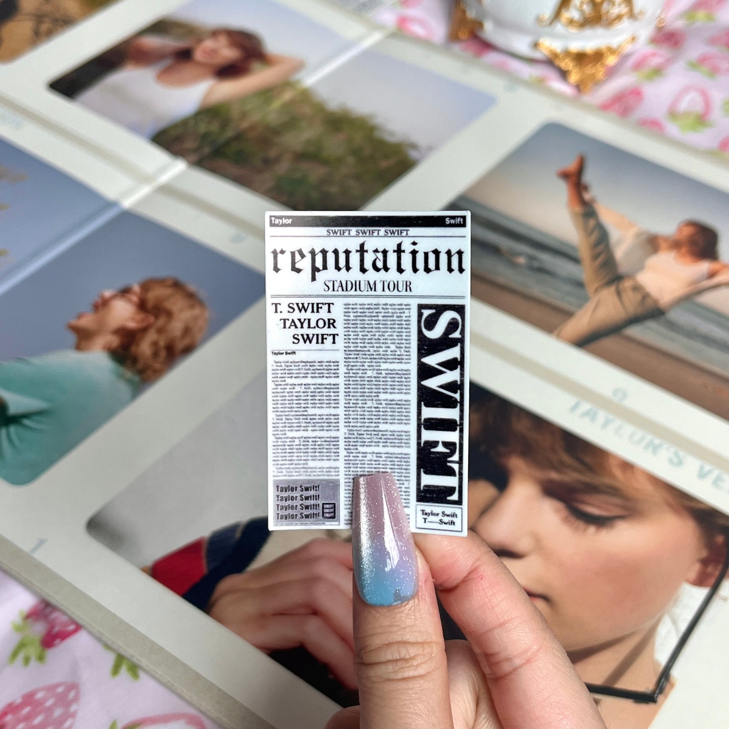 Reputation Confetti Print Sticker