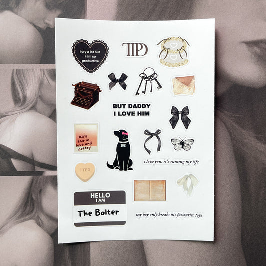 The Tortured Poets Department Sticker Sheet (PRE-ORDER)