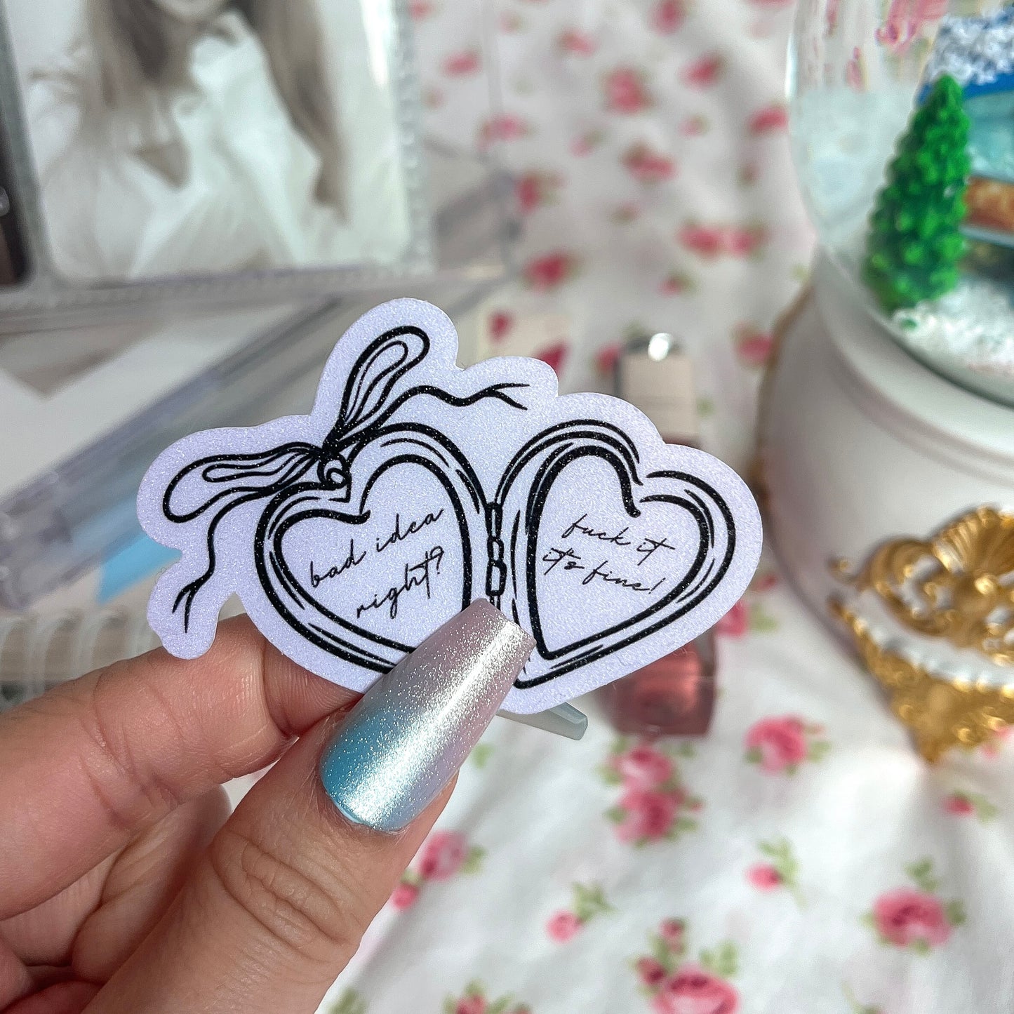 Bad Idea...Right? Locket Sticker