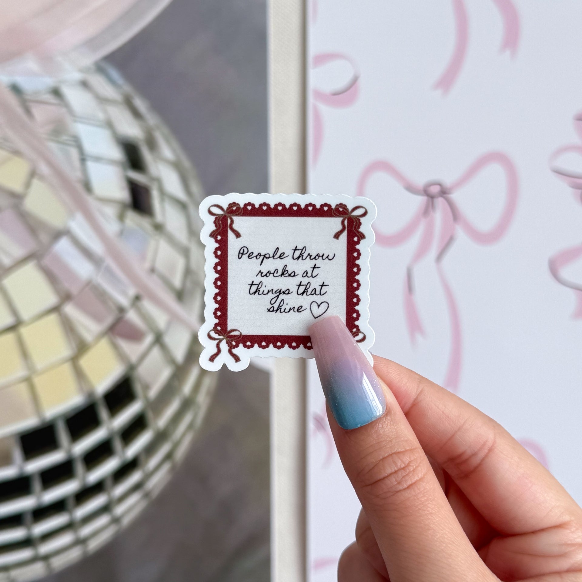 Ours Frame Lyric Sticker