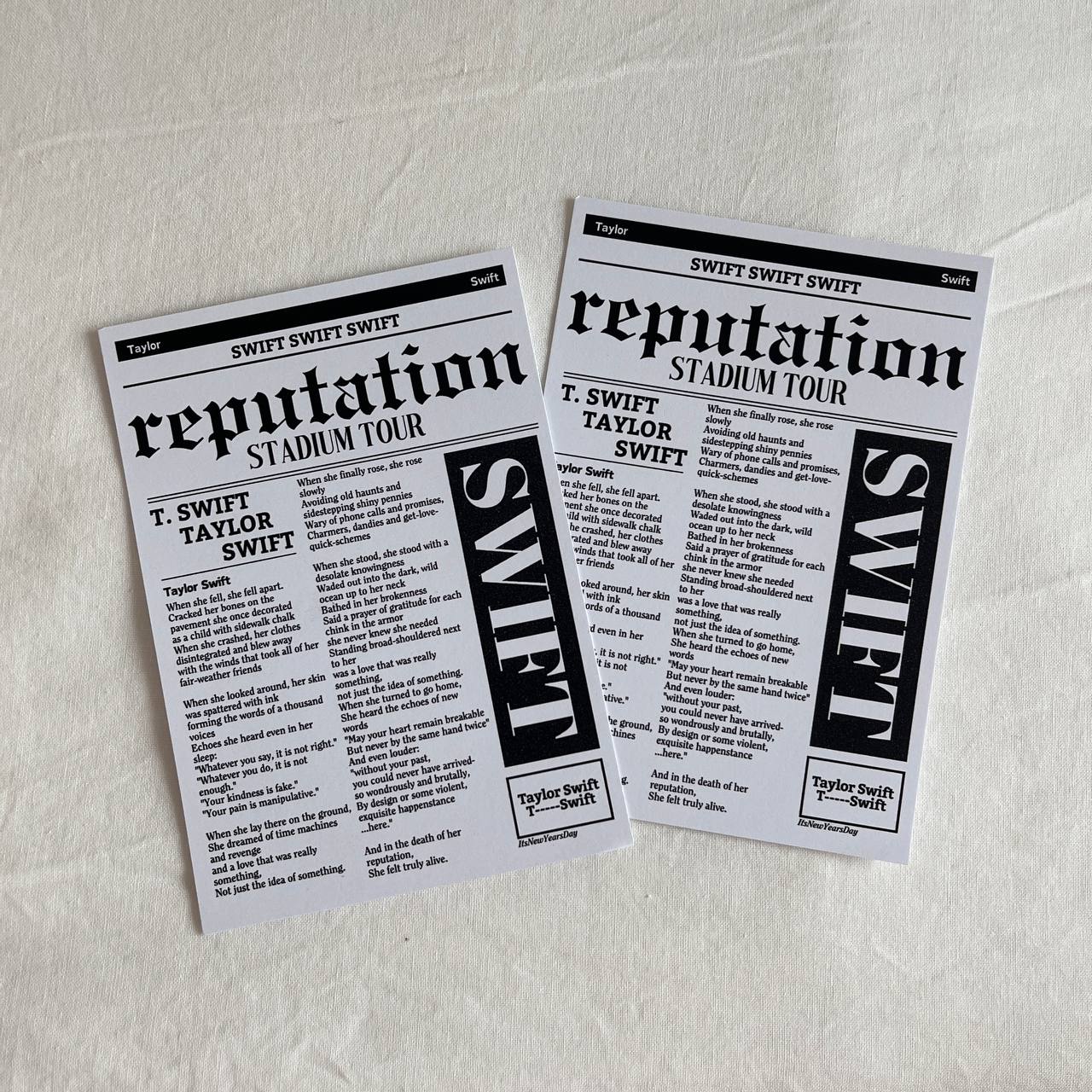 Reputation Confetti Print – ItsNewYearsDay