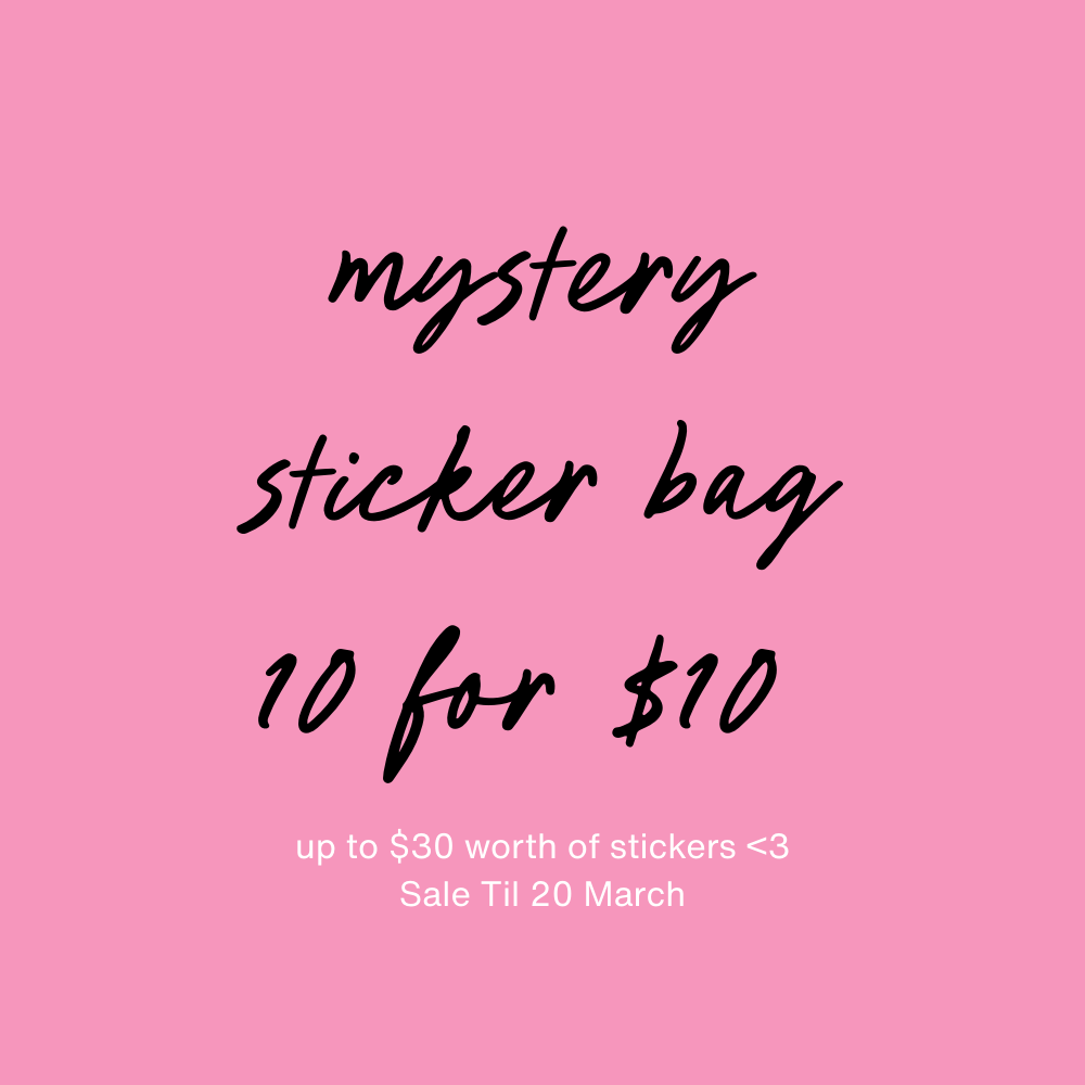 Mystery Sticker Bag (10 stickers for $10)