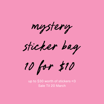 Mystery Sticker Bag (10 stickers for $10)
