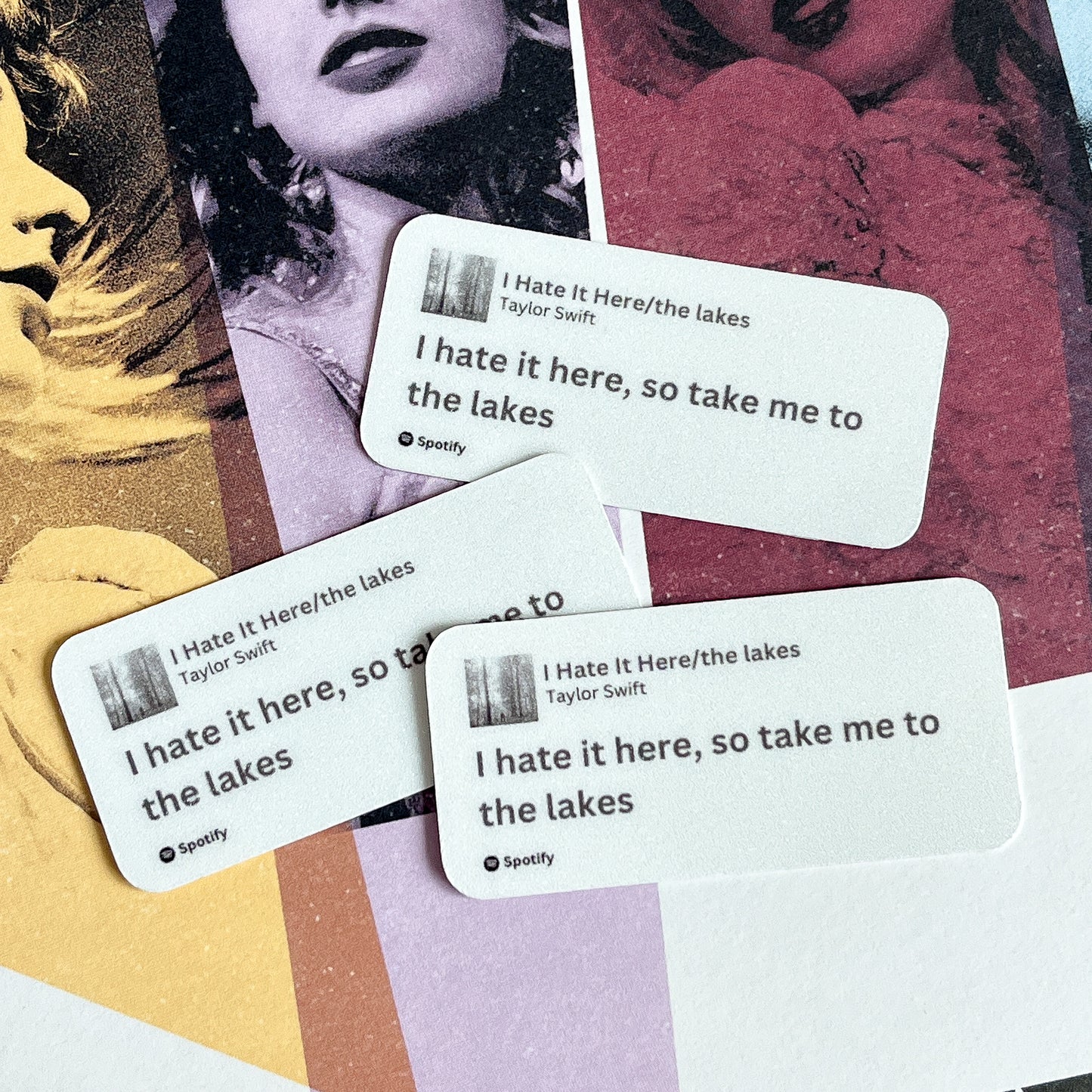 I Hate It Here/The Lakes Spotify Lyrics Sticker